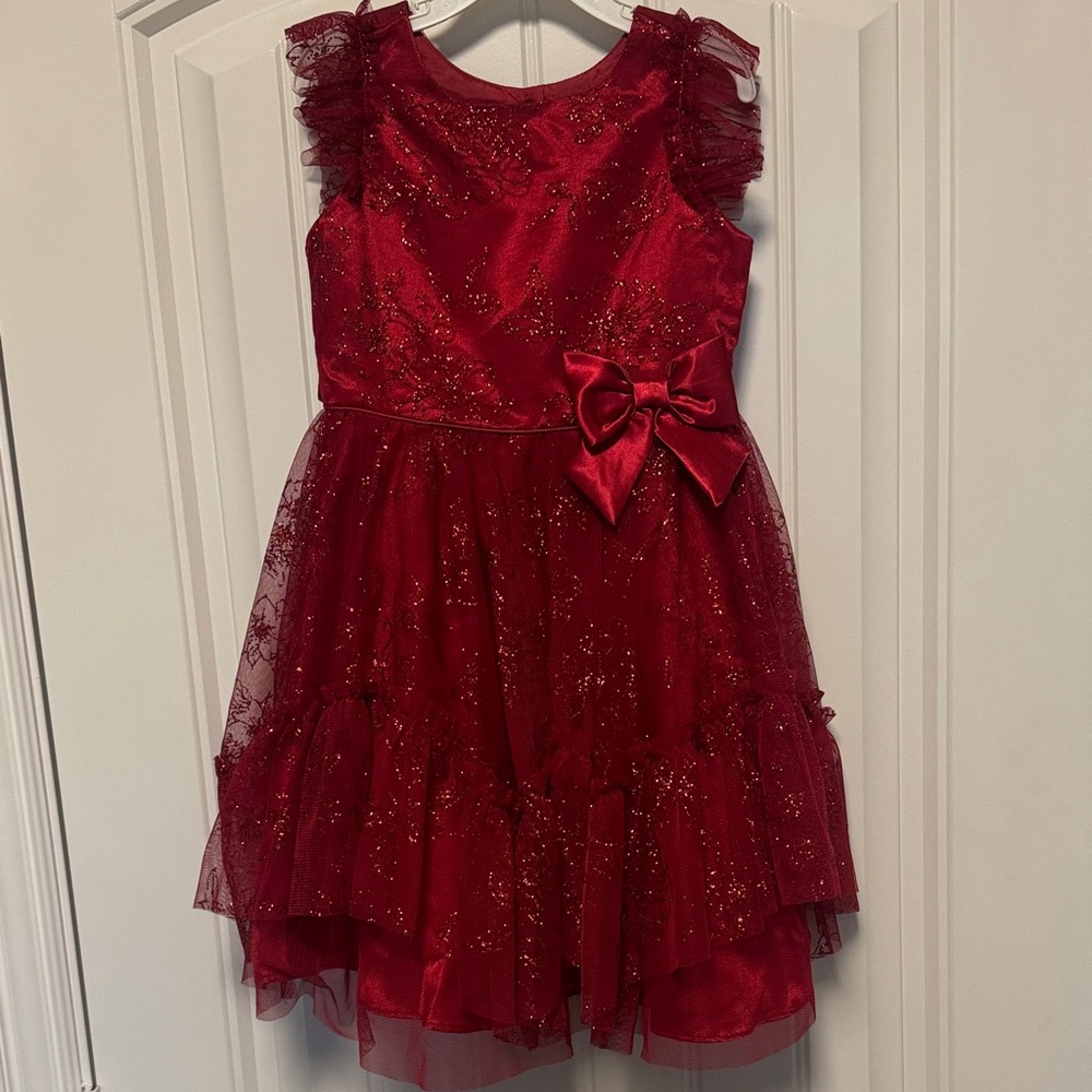 Jona Michelle Sparkling Red Dress